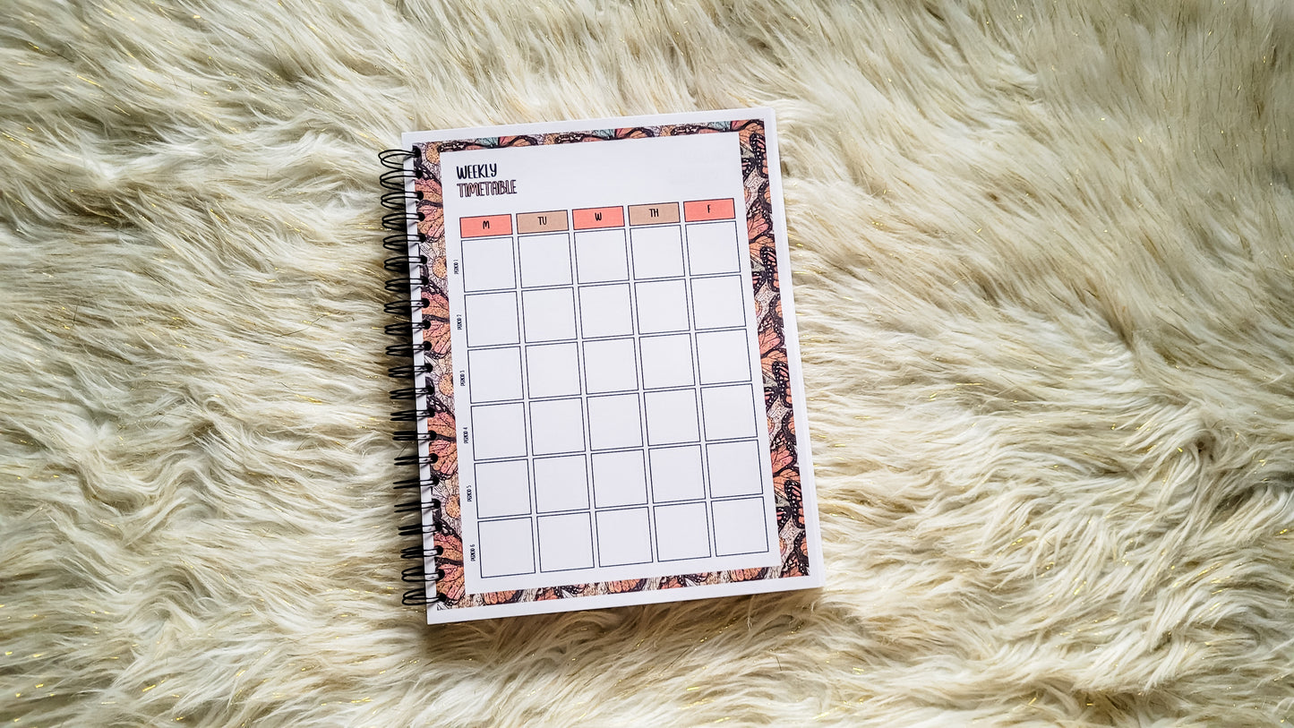 teacher helping little minds grow planner