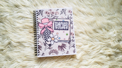 teacher checkered pencil planner