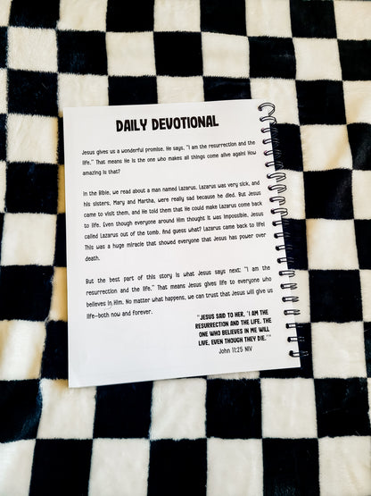 Activity and Devotional Book for Kids (blue)