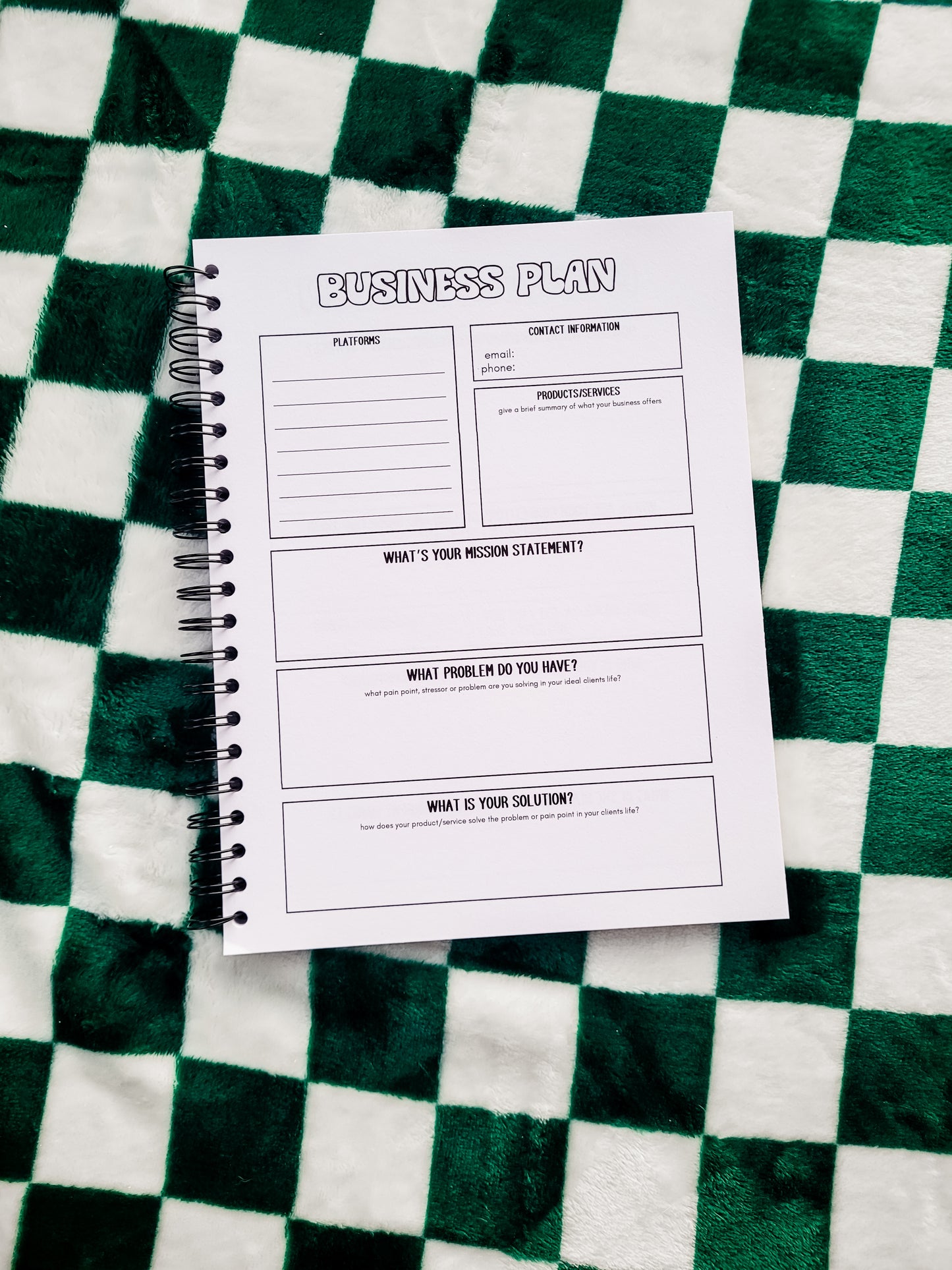 Small Business Caffeine & Chaos Marketing Planner