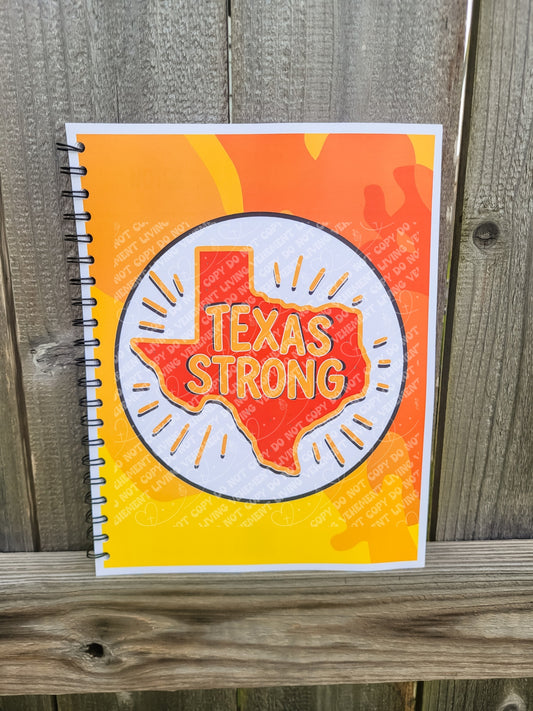Orange Cover: Texas Strong Notebook