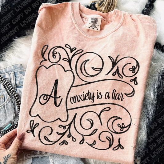 Anxiety is A Liar digital design