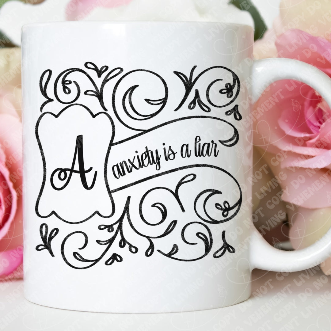 Anxiety is A Liar digital design