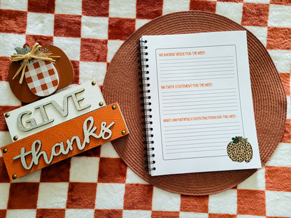 4 Week Intercession Journal Pumpkin Edition