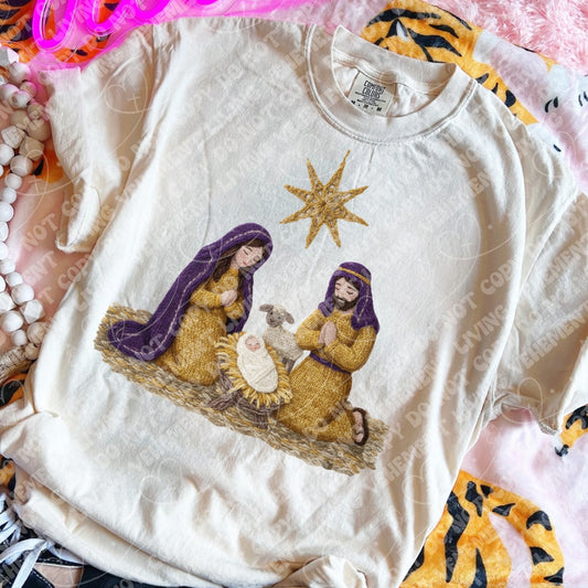 Yarn Nativity digital design