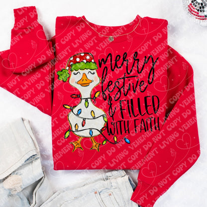 Merry Festive Filled With Faith digital design