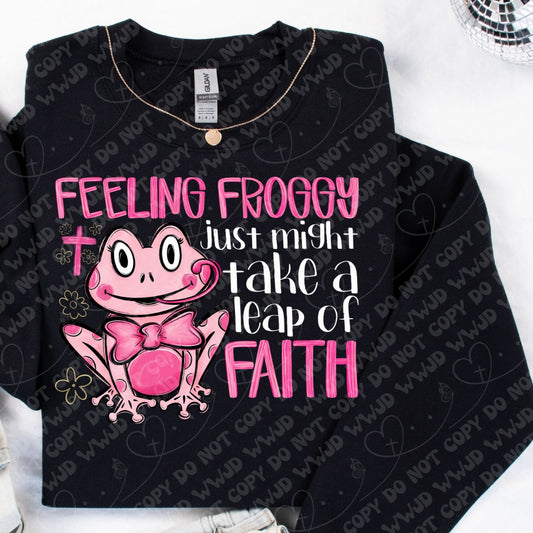Feeling Froggy Might Take a Leap of Faith design