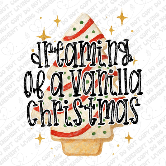 Dreaming of a Vanilla Christmas digital design