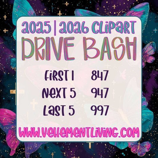 Bizzy Bash Exclusive: 2025 + 2026 Clipart Drive Bundle