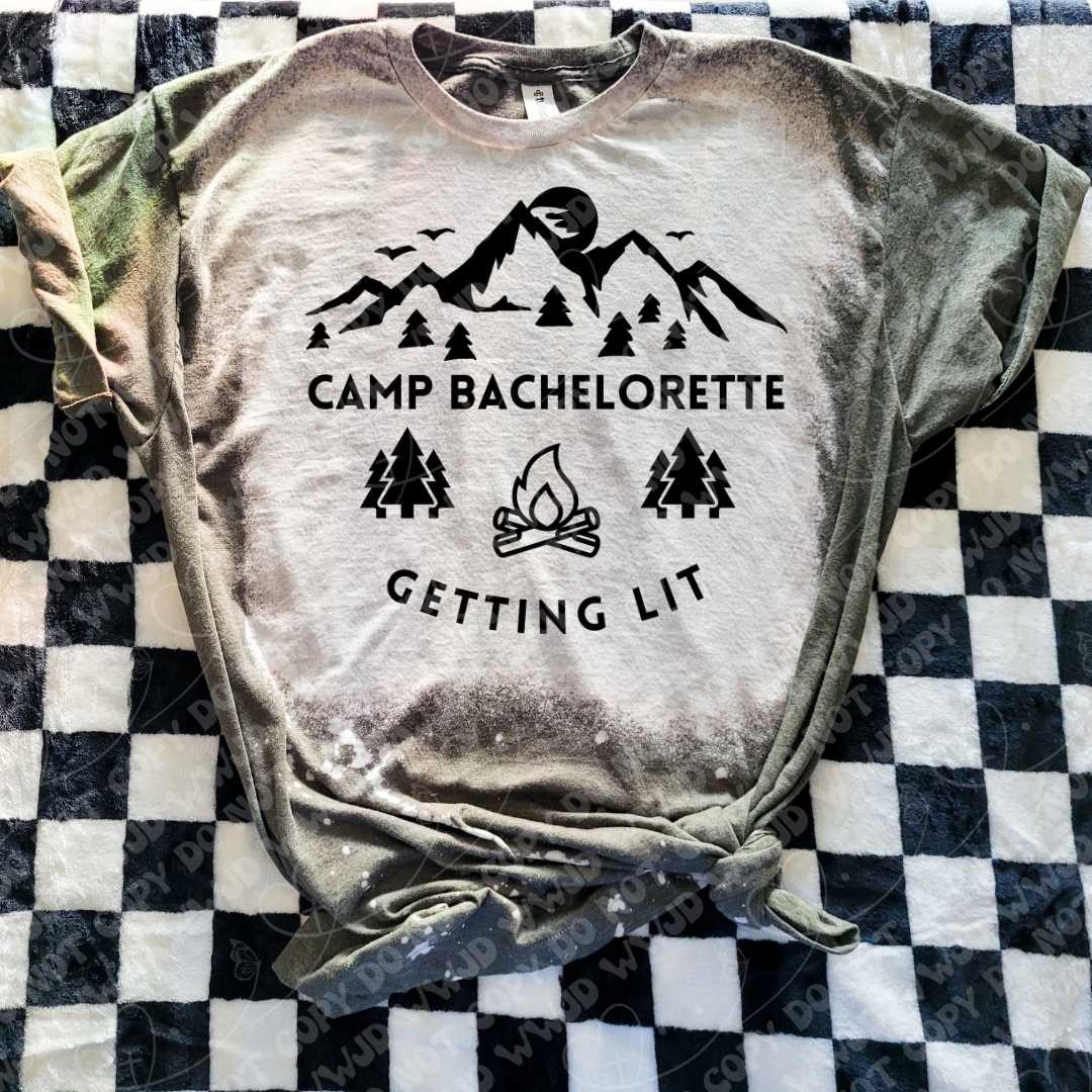 Camp Bachelorette Getting Lit digital design