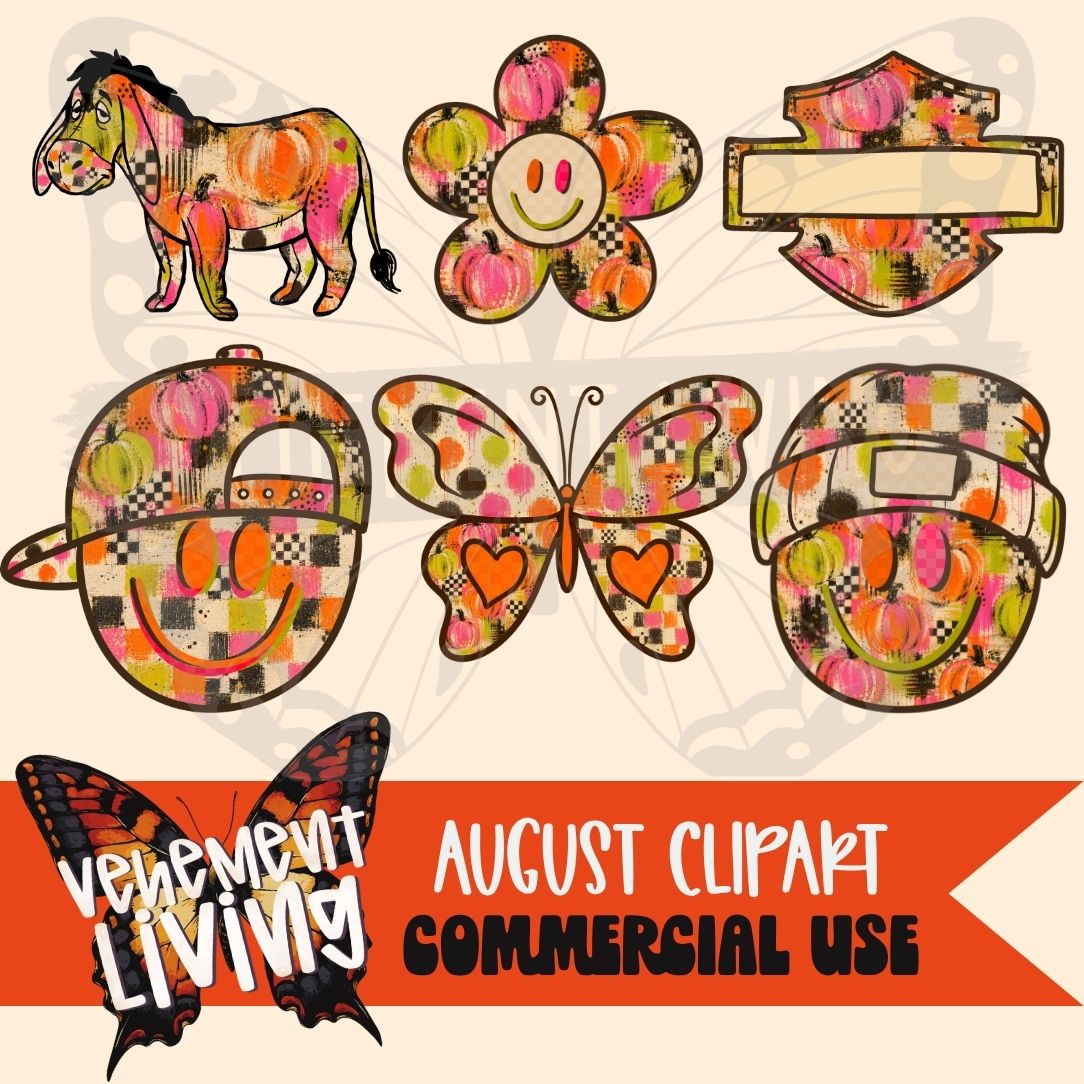 August 2026 Clipart + Papers