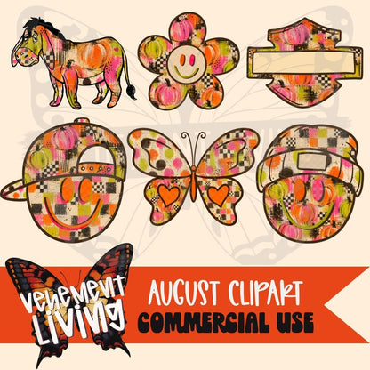 August 2026 Clipart + Papers