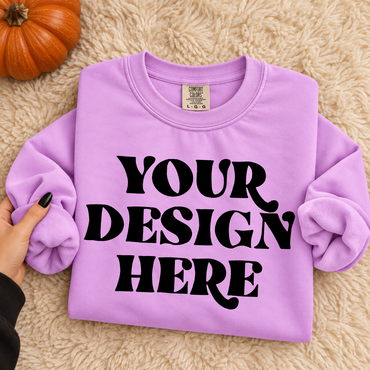 Comfort Color Neon Violet Digital Blank Mockup | Styled Mockup Photography | Commercial Use