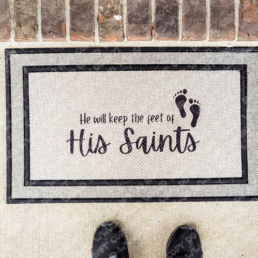 He Will Keep the Feet of His Saints digital design