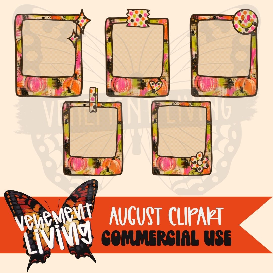 August 2026 Clipart + Papers