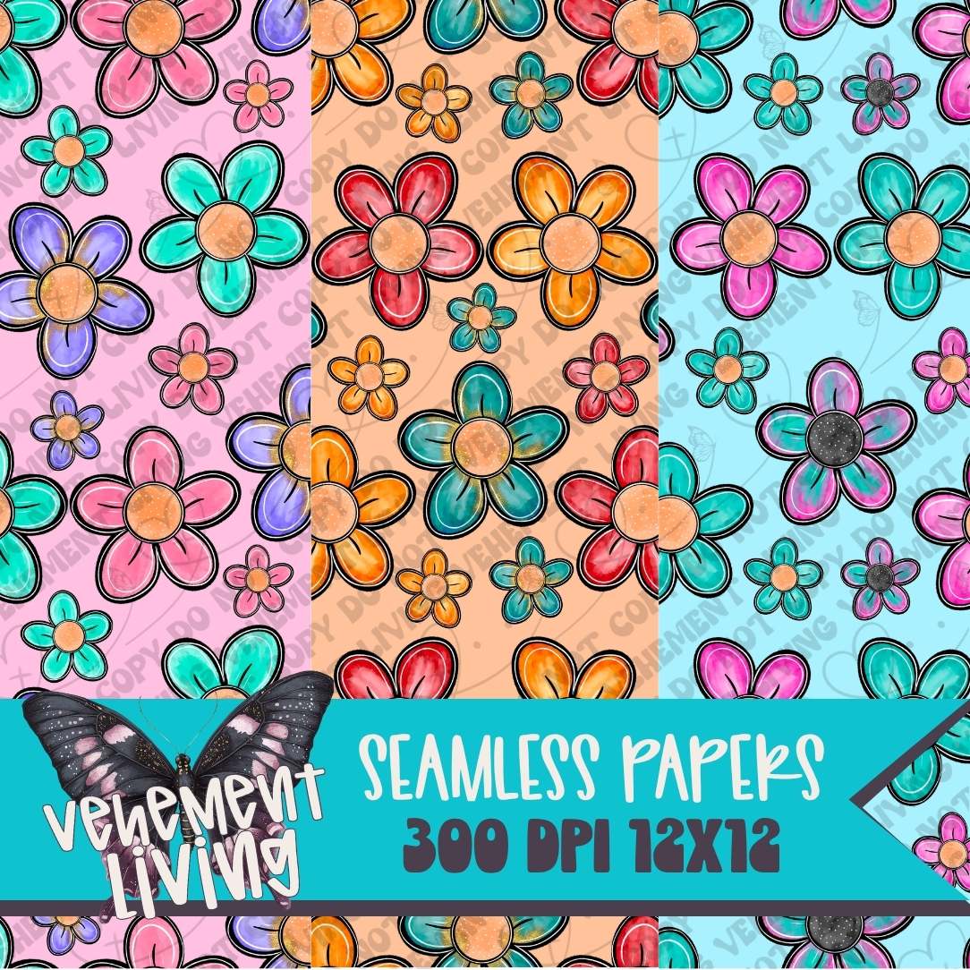 Floral Seamless Papers