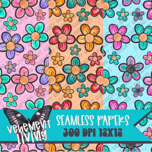 Floral Seamless Papers