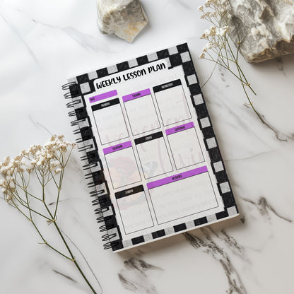 Homeschool Planner Homeschool Mom Life Checkered