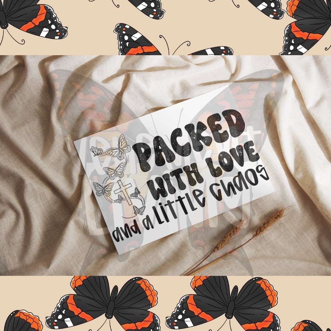 Packed with Love digital design 4x6 thermal label