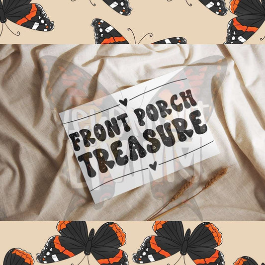 Front Porch Treasure digital design 4x6 thermal label