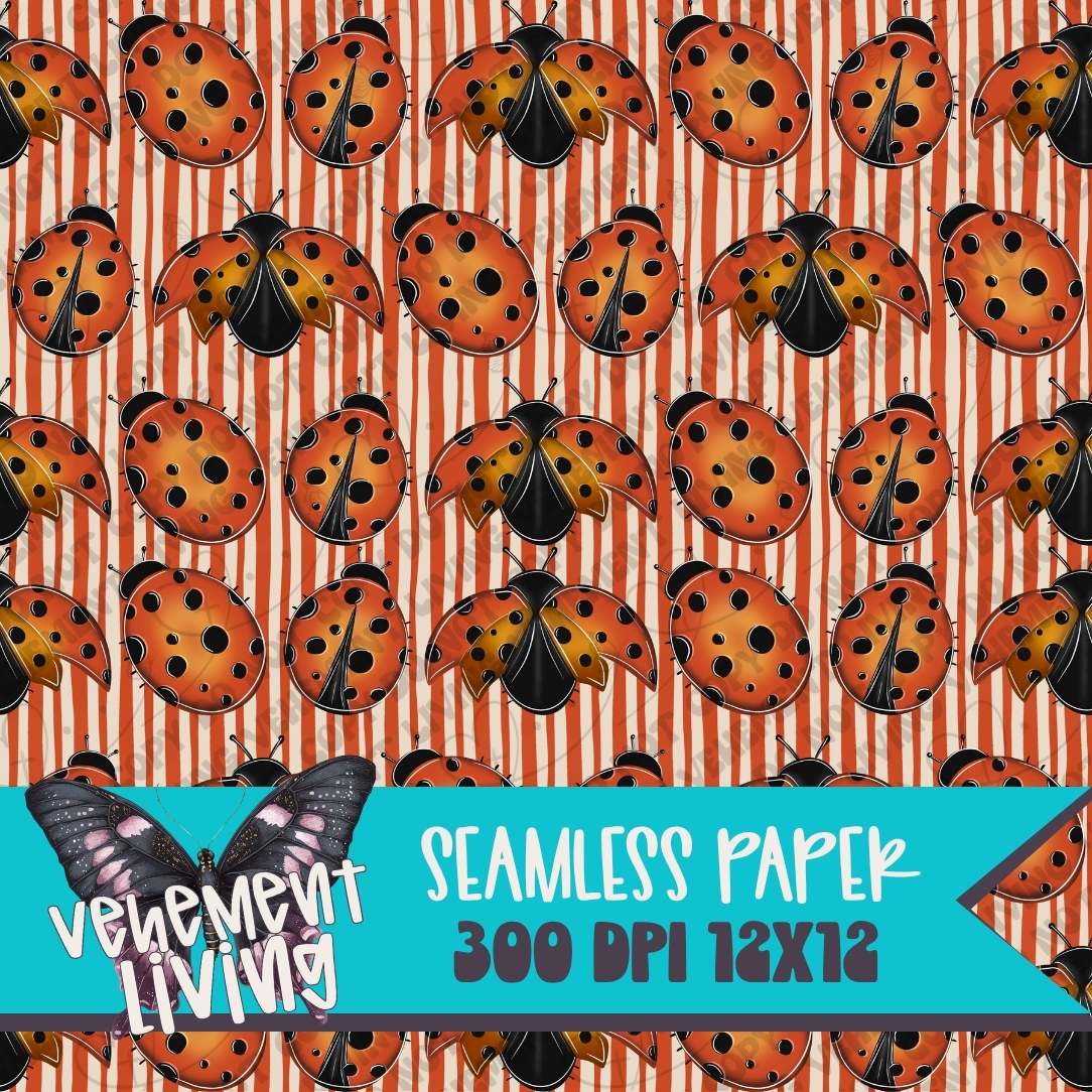 Ladybug Seamless Paper