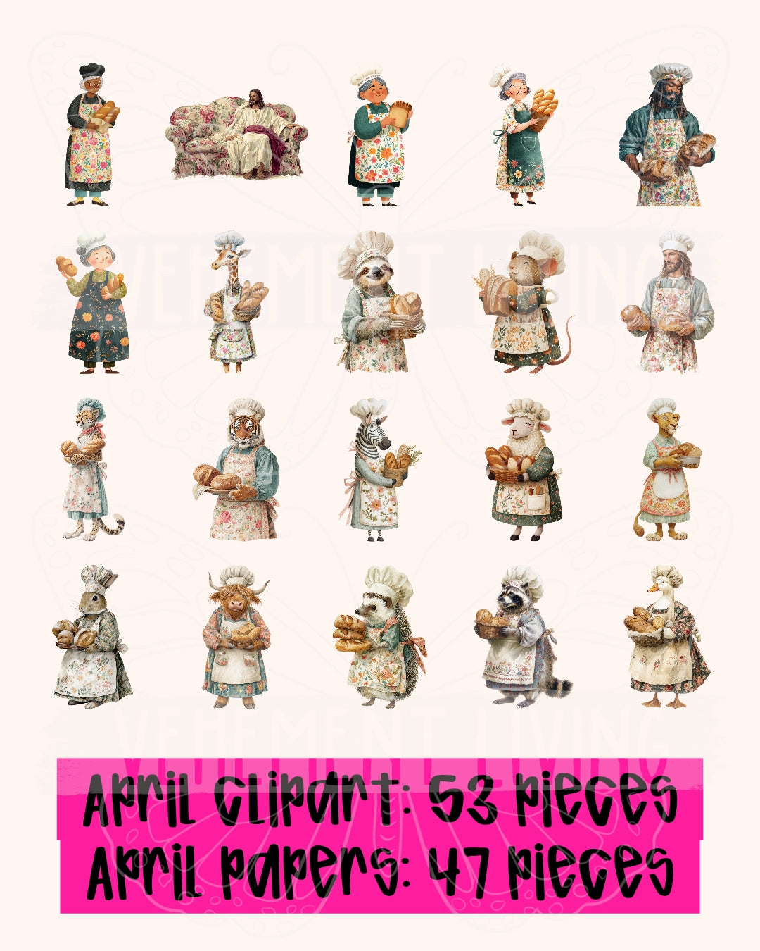April 2026 Clipart + Papers