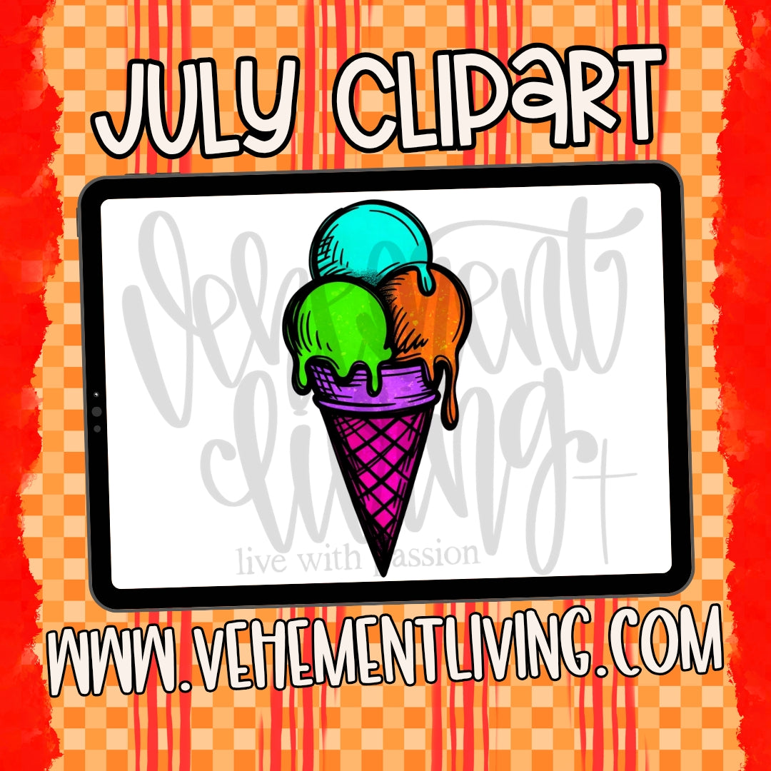 July 2026 Clipart + Papers