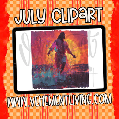 July 2026 Clipart + Papers