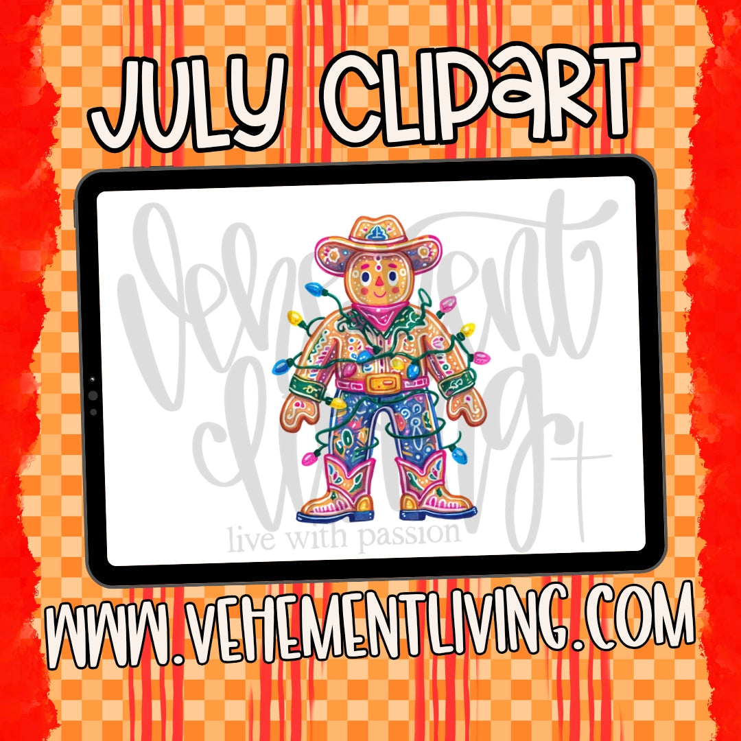 July 2026 Clipart + Papers