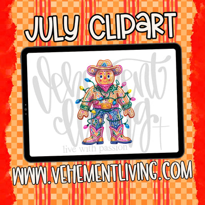 July 2026 Clipart + Papers
