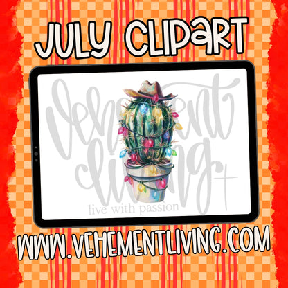 July 2026 Clipart + Papers