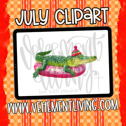 July 2026 Clipart + Papers
