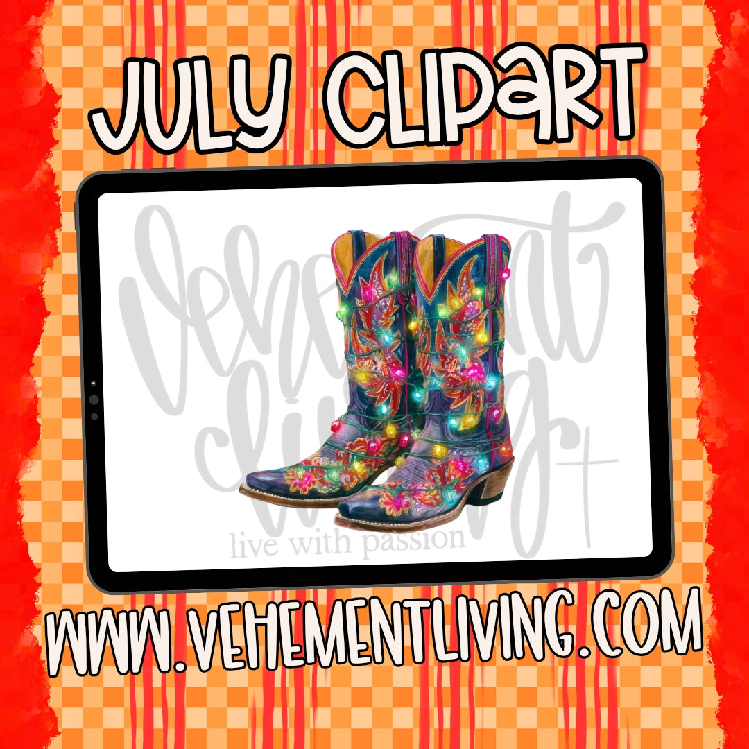July 2026 Clipart + Papers