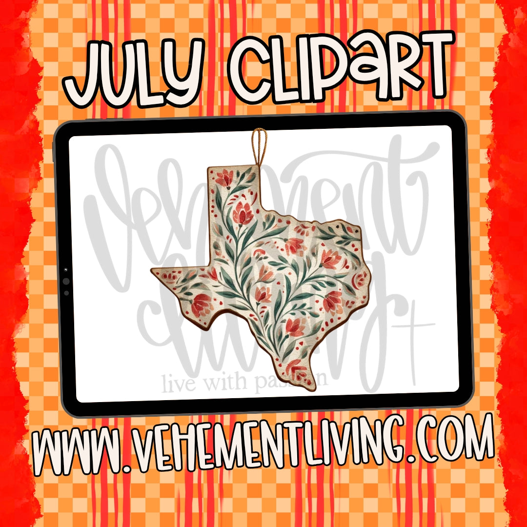 July 2026 Clipart + Papers