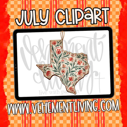 July 2026 Clipart + Papers