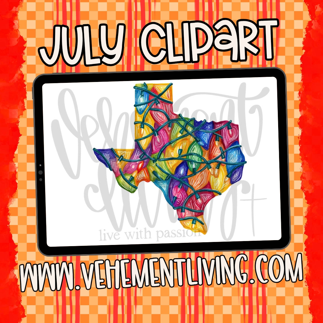 July 2026 Clipart + Papers