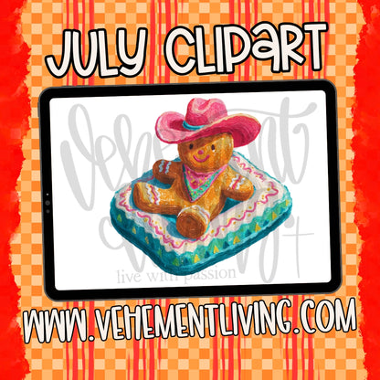 July 2026 Clipart + Papers