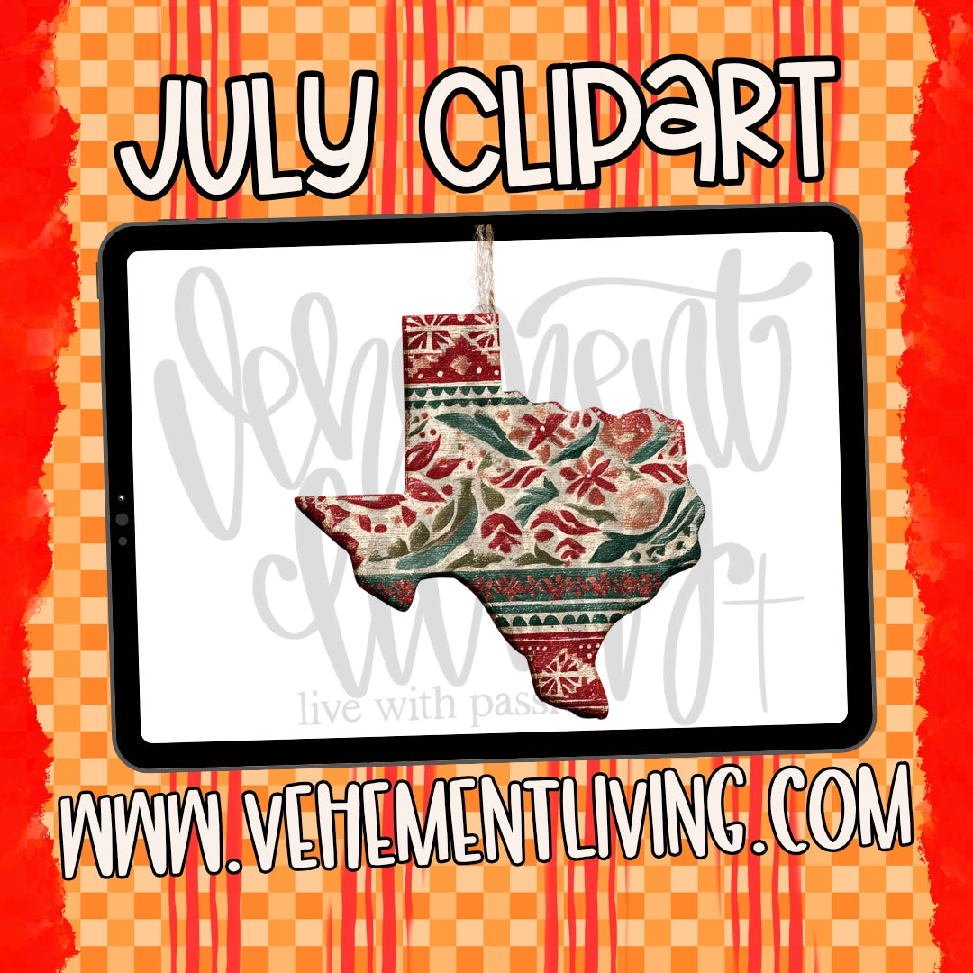 July 2026 Clipart + Papers