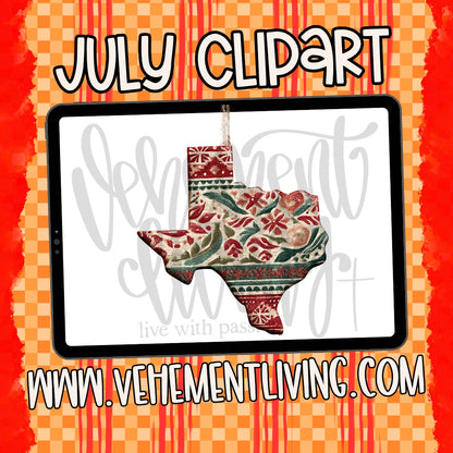 July 2026 Clipart + Papers