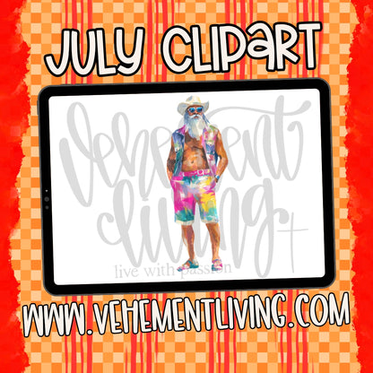 July 2026 Clipart + Papers