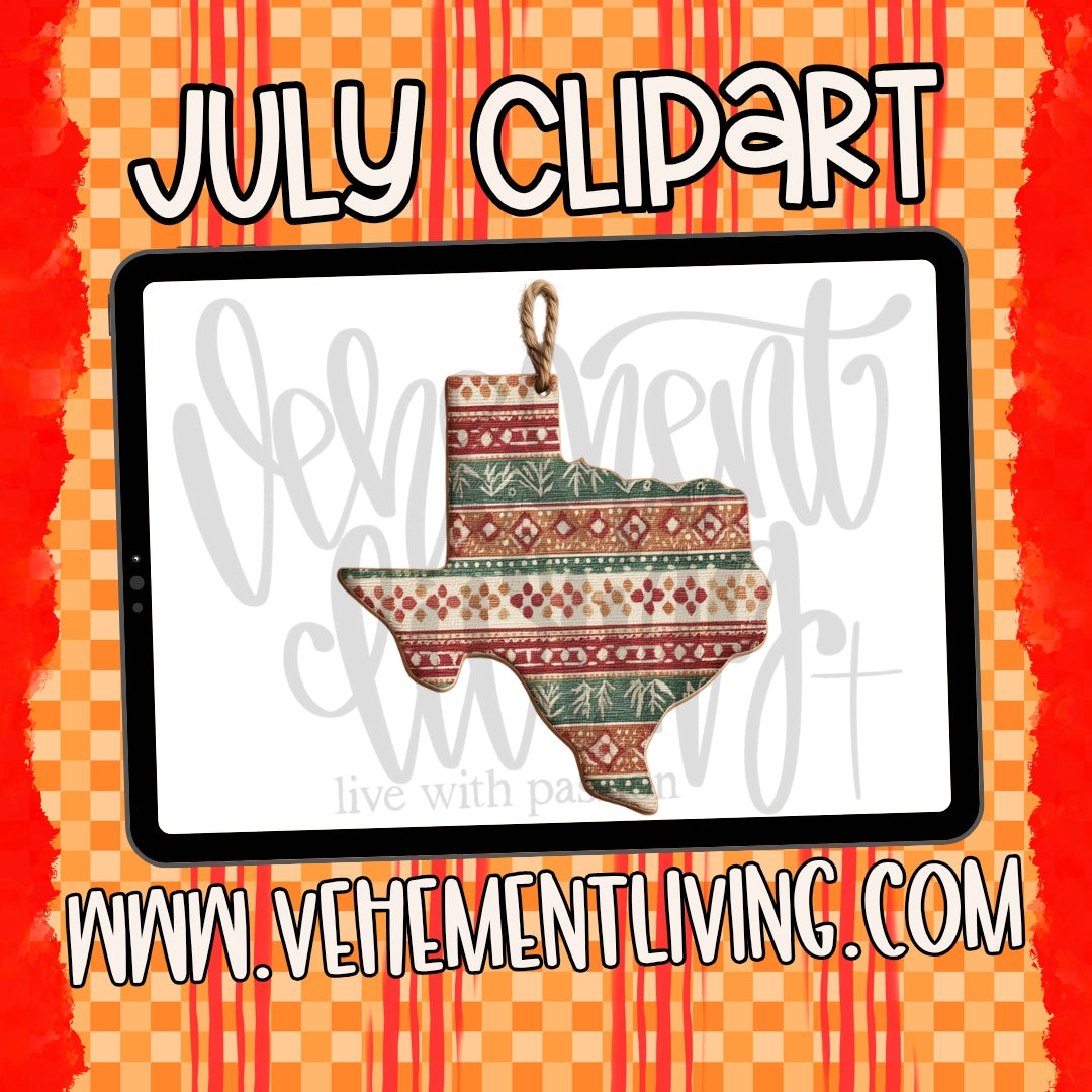 July 2026 Clipart + Papers