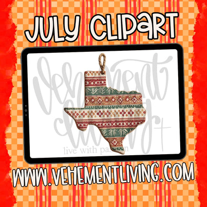 July 2026 Clipart + Papers