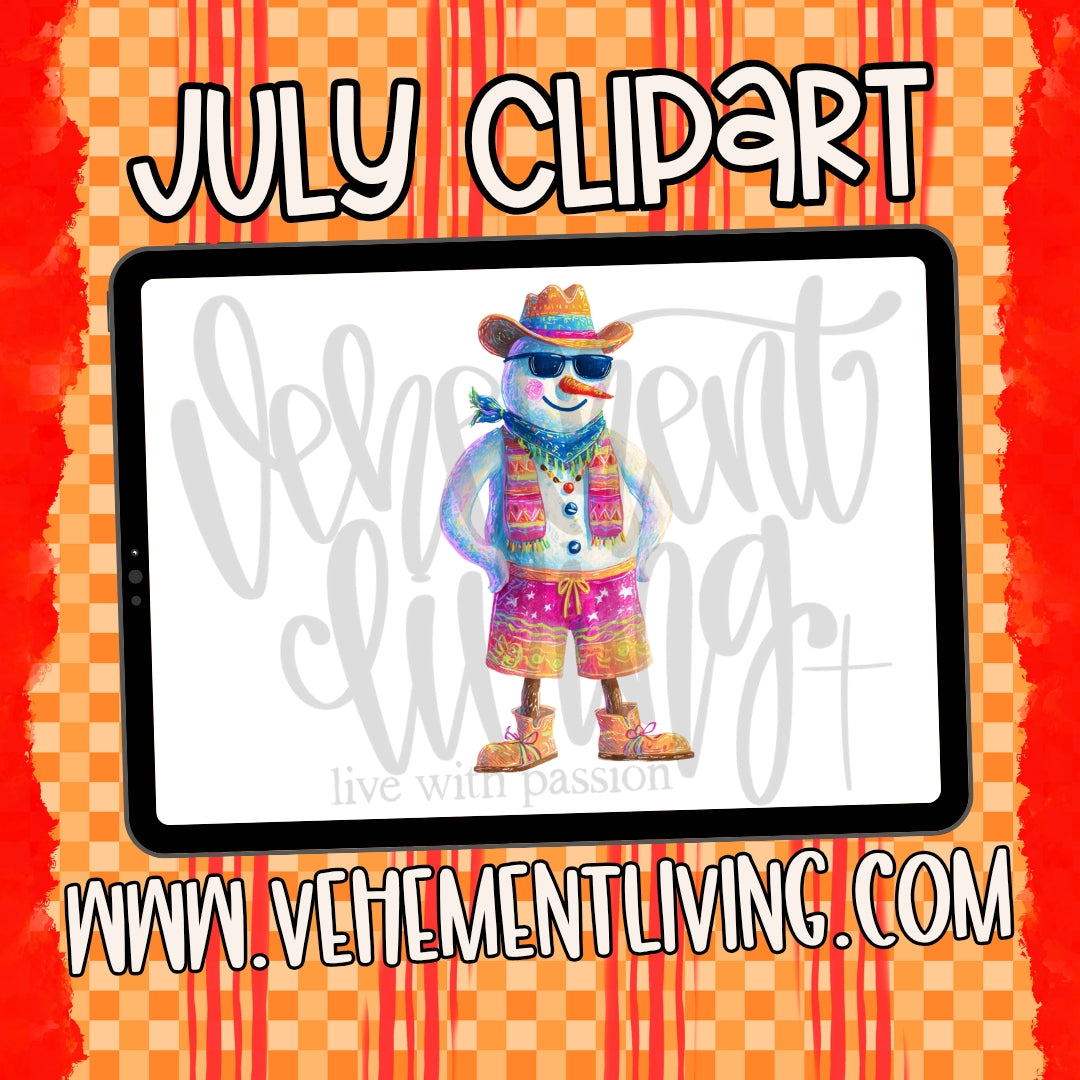 July 2026 Clipart + Papers