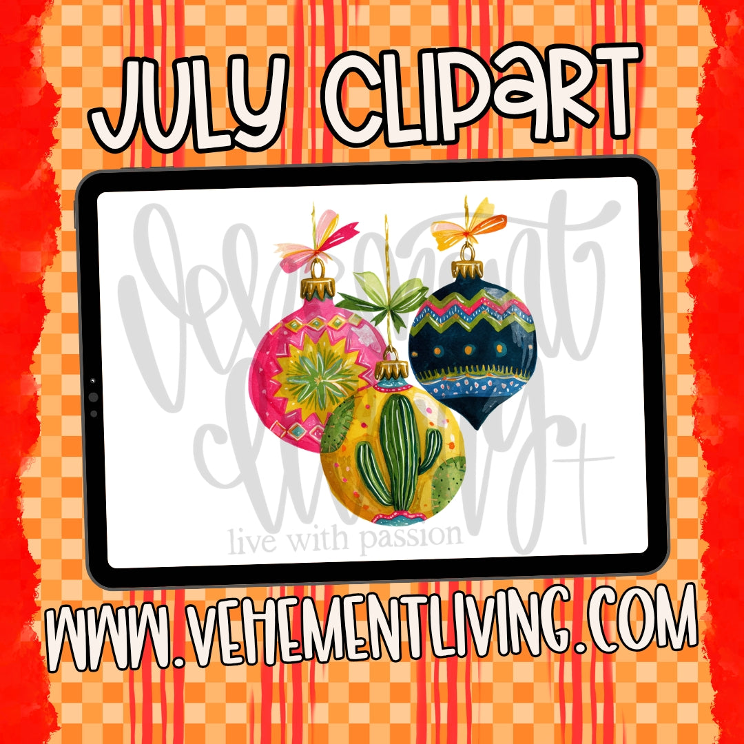 July 2026 Clipart + Papers
