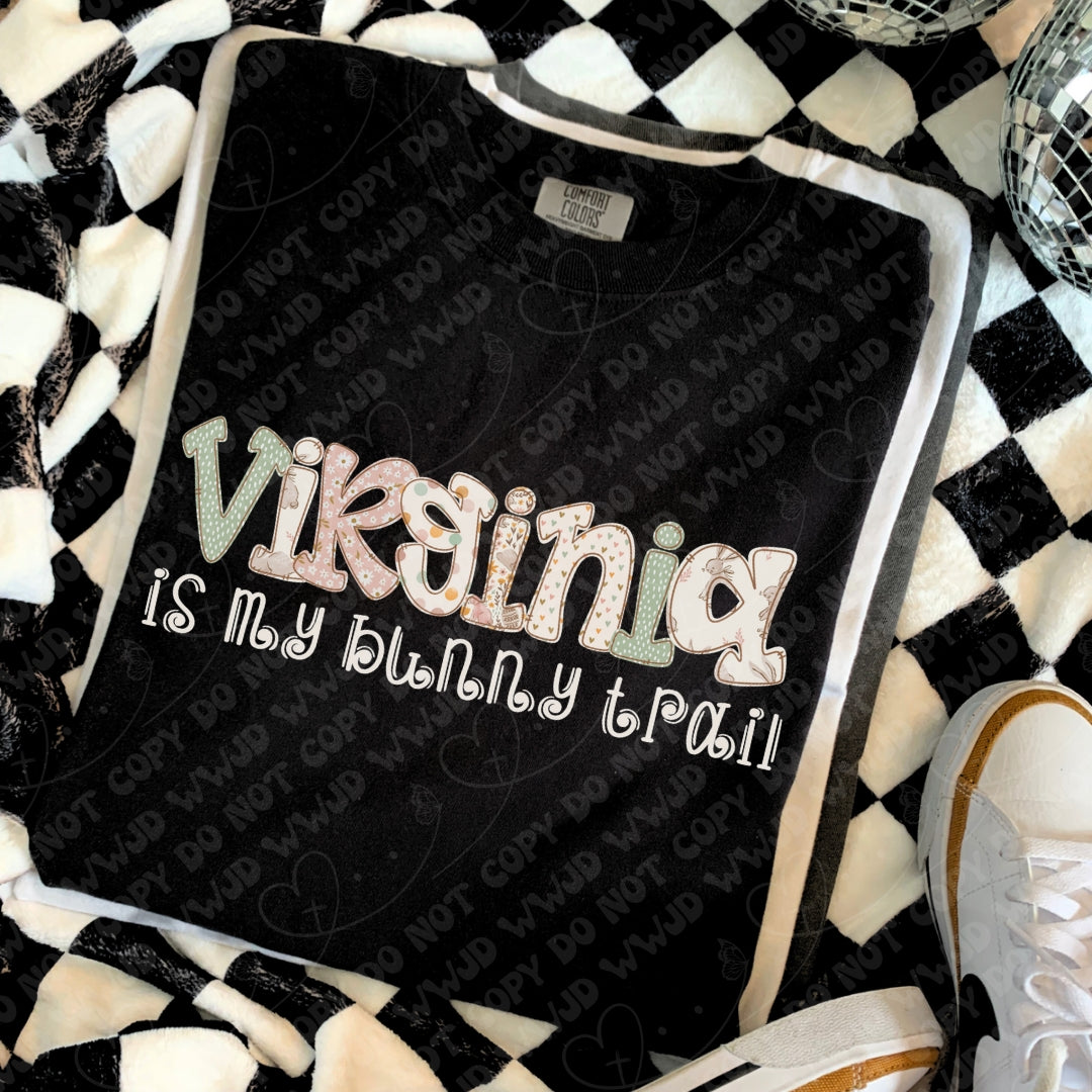 Virginia is My Bunny Trail digital design