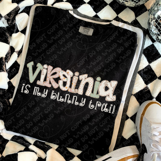 Virginia is My Bunny Trail digital design
