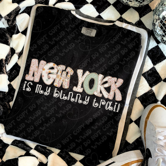 New York is My Bunny Trail digital design