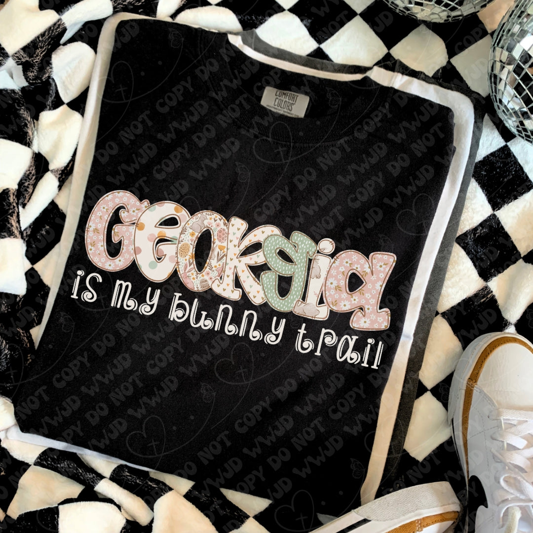 Georgia is My Bunny Trail digital design