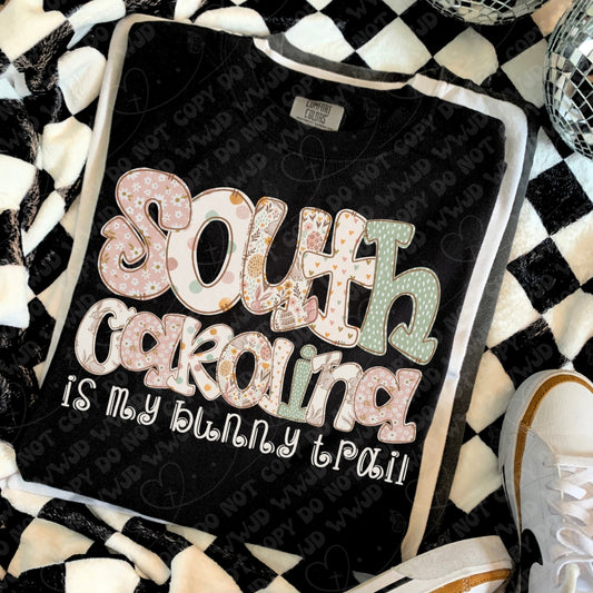 South Carolina is My Bunny Trail digital design