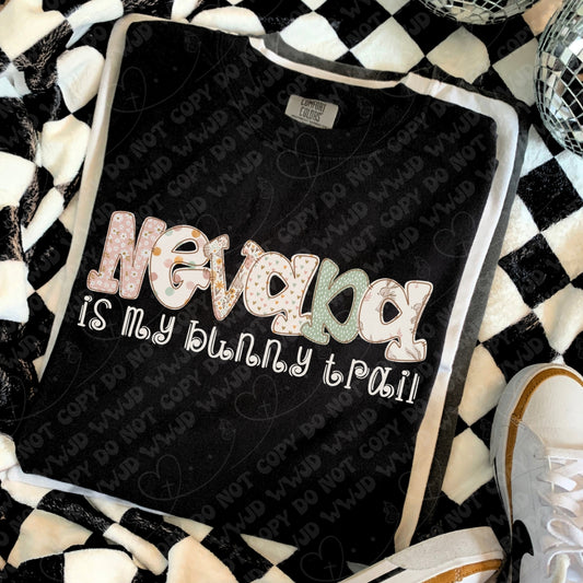 Nevada is My Bunny Trail digital design